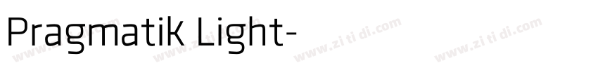 Pragmatik Light字体转换